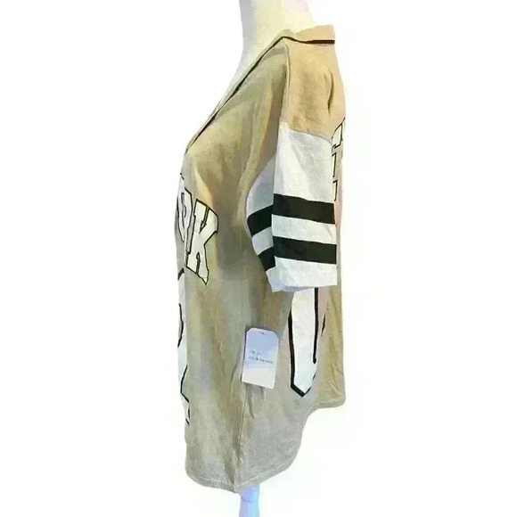 NWT On Fire Women's Button Up Shirt Size 2X NEW YORK 01 Short Sleeve - Picture 3 of 6